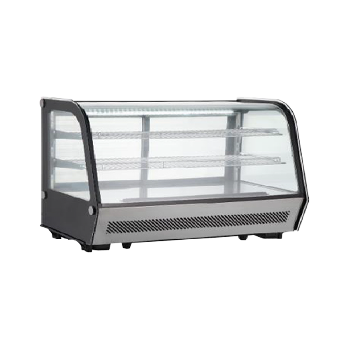 VITRINA REFRIGERADA SOBREMESA ACERO INOX 160 LTS - 90 CM - HORIZONTAL