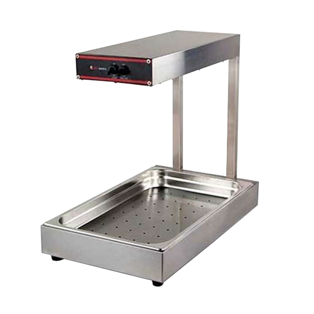 MANTENEDOR DE PAPAS FRITAS/COMIDA ACERO INOX. 750W 33x57x46cm SOBREMESA