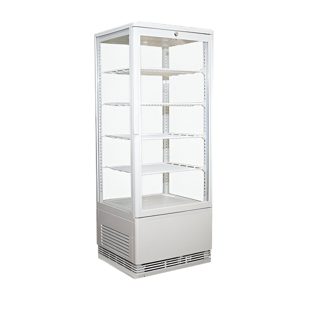 VITRINA REFRIGERADA SOBREMESA BLANCA 98 LT - VERTICAL
