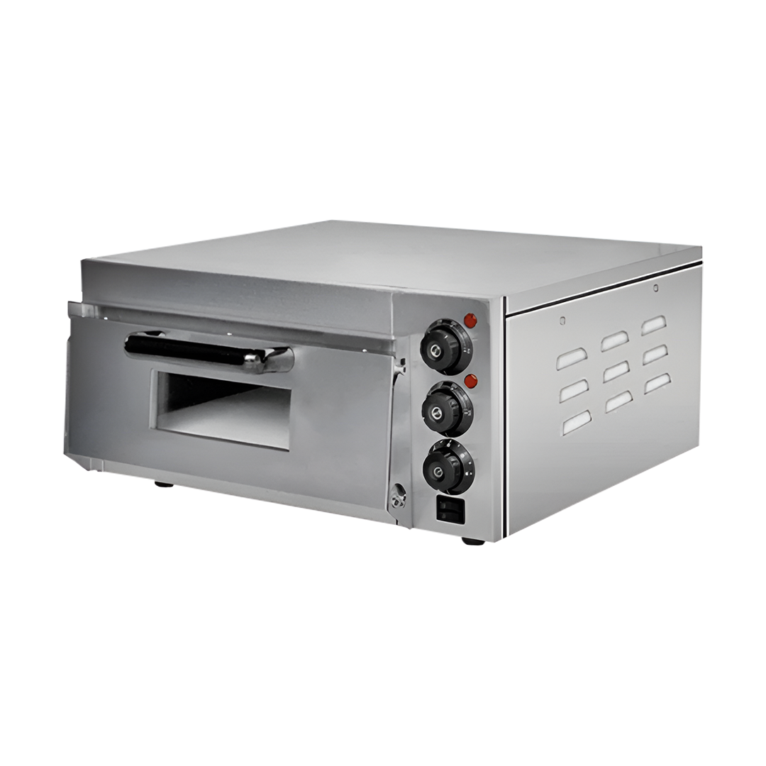 HORNO PIZZA ITA 1 CAMARA SIMPLE ELECTRICO CON PIEDRA REFRACTARIA 350°C