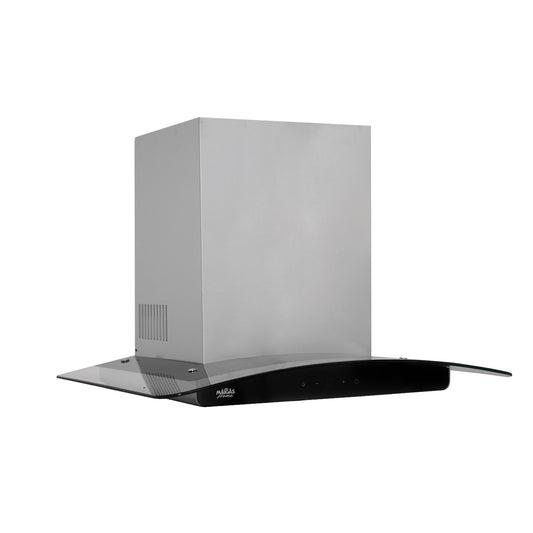 CAMPANA INOX + VIDRIO CURVO TOUCH