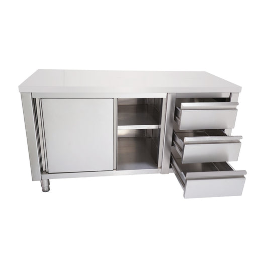 Meson cerr. 3 cajones 1500x600x850mm