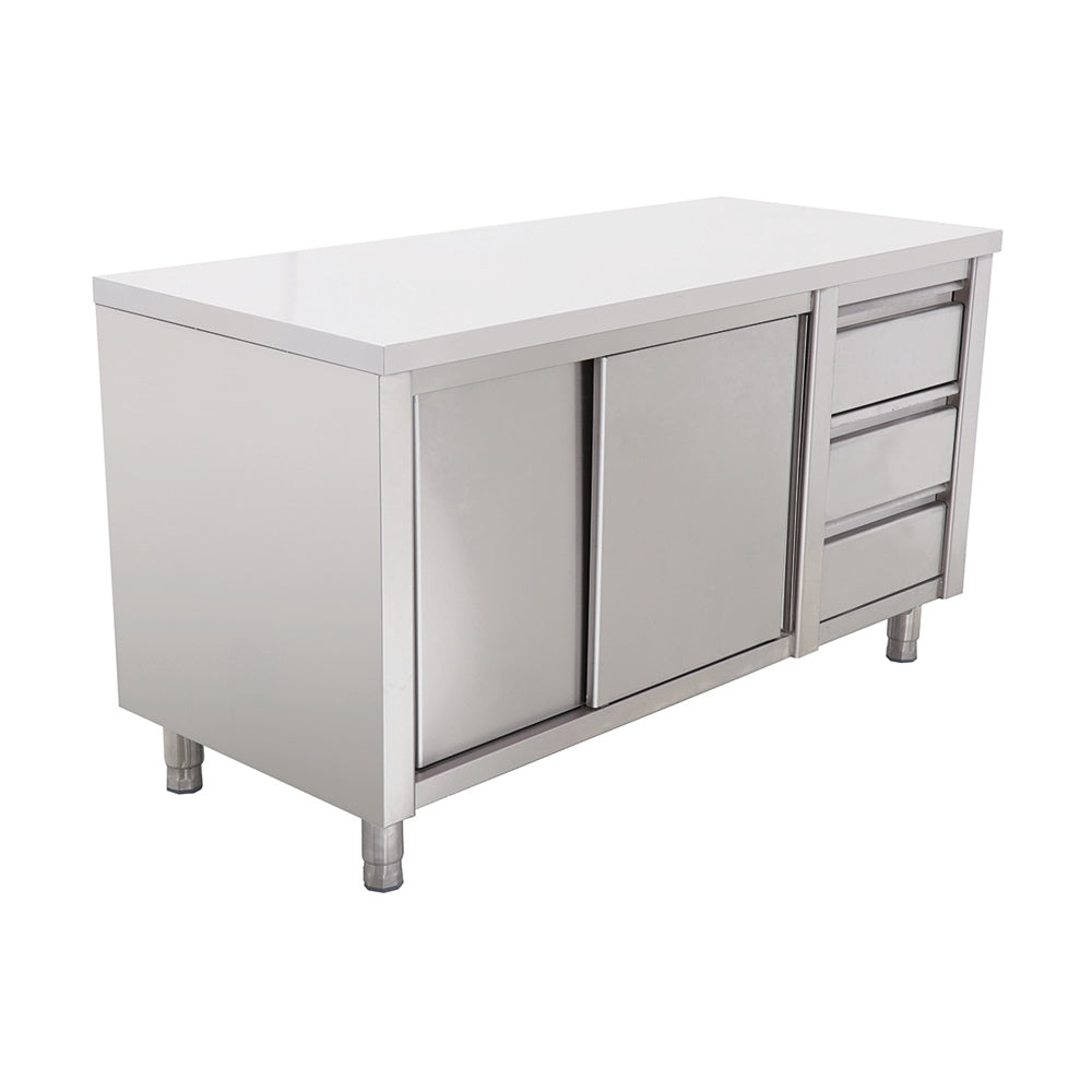 Meson cerr. 3 cajones 1500x600x850mm