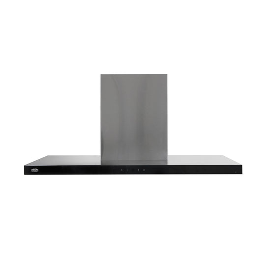CAMPANA RECTANGULAR TOUCH FRENTE INOX 90CM