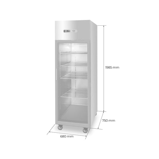 Congelador A.I. 1 puerta de vidrio 500 lt