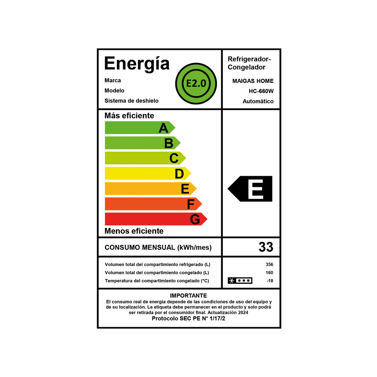 Refrigerador Side By Side 504 lts