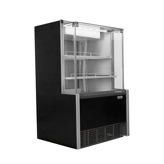Vitrina mural refrigerada 750 mm. Negra