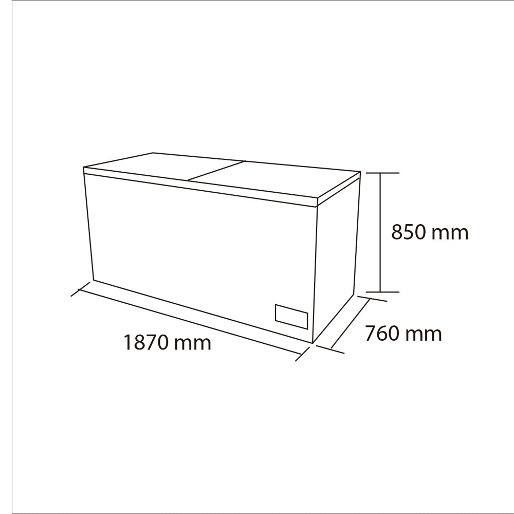 Congelador dual tapa dura 612 LT