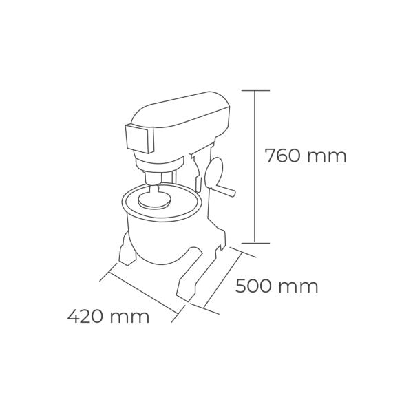Batidora Industrial 20 L |FAVB20F|MAIGAS