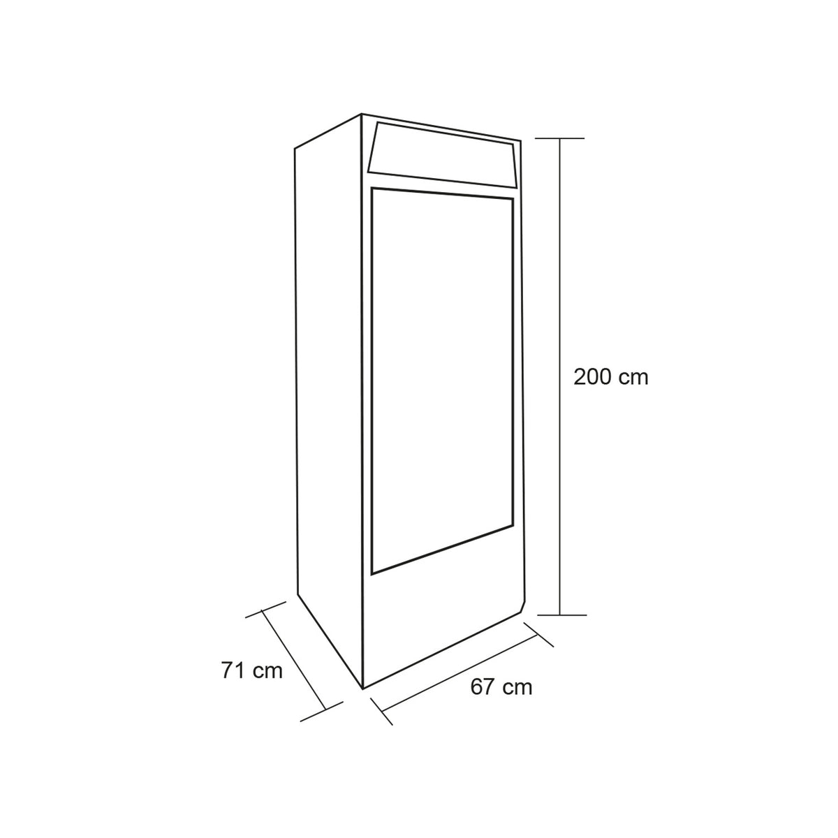FREEZER VERTICAL 1 PUERTA DE VIDRIO 400 Litros