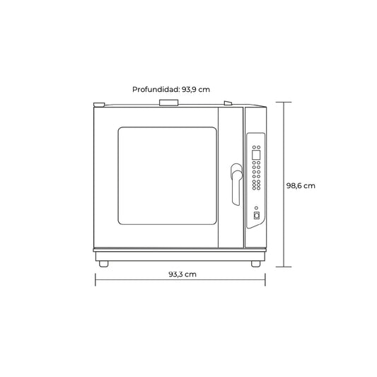 HORNO CONVECTOR DIGITAL 6 BDJ. GLP