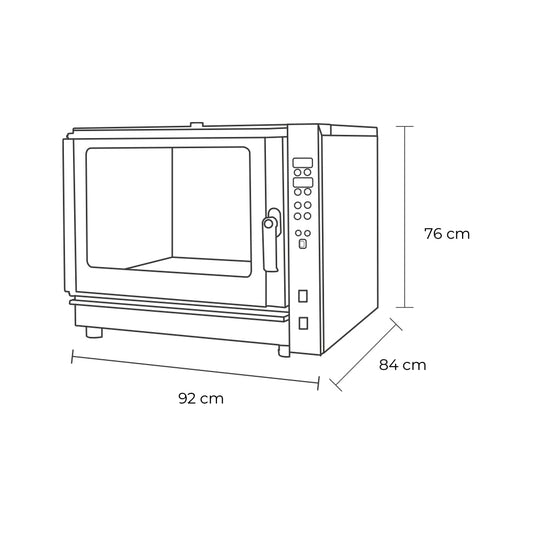 HORNO CONVECTOR DIGITAL ELECTRICO 5 BDJ.