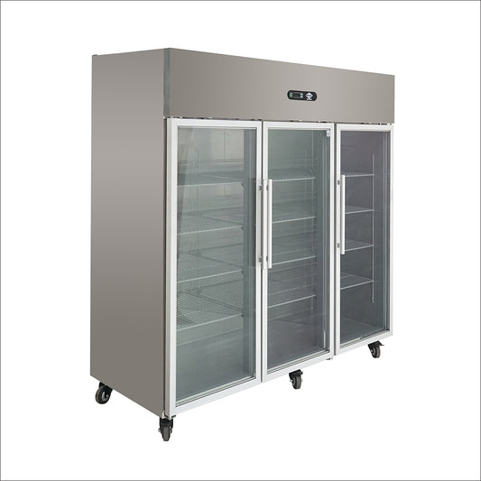 Refrigerador A.I. 3 puertas de vidrio 1500 lt