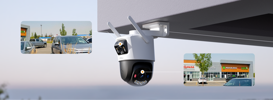 IPC-S7XFN-8U0WED-imou. Cámara Duál WIFI IMOU, Ambos lentes de 4 MP, Visión Nocturna, Audio Bidireccional, Seguimiento inteligente, Detección de Humanos, Almacenamiento en MicroSD o Nube.