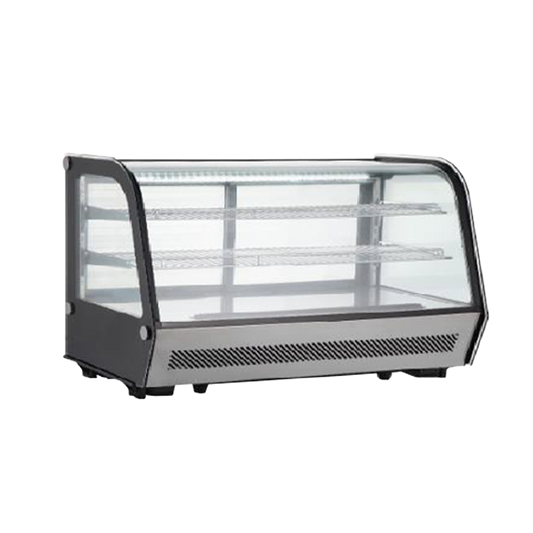 VITRINA REFRIGERADA SOBREMESA ACERO INOX 160 LTS - 90 CM - HORIZONTAL