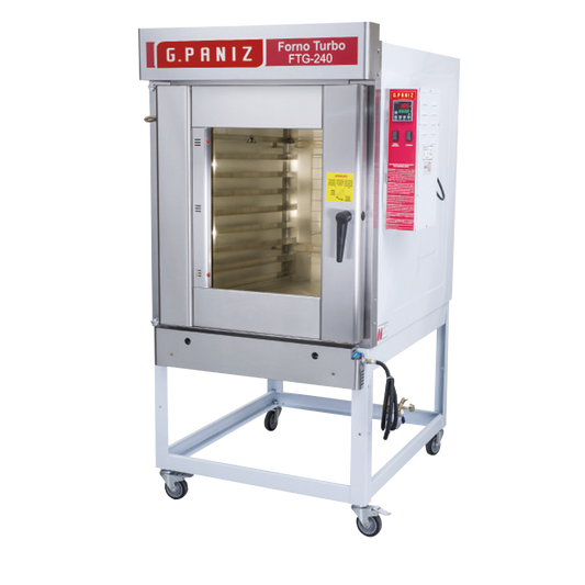 HORNO GPANIZ TURBO 8 BANDEJAS FTG-240 C/BANDEJAS 58 x 68 PERFORADAS