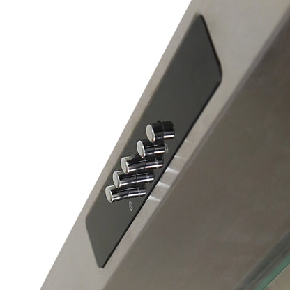 CAMPANA FRENTE INOX 3 VEL CONTROL BOTON