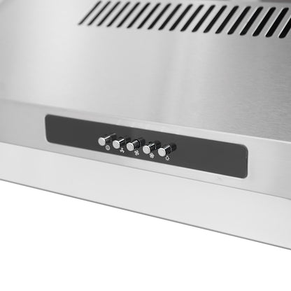 CAMPANA FRENTE INOX 3 VEL CONTROL BOTON