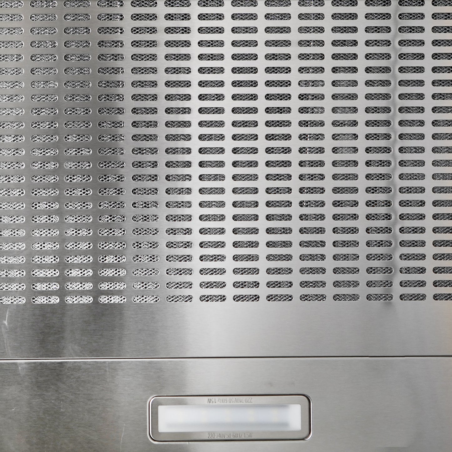 CAMPANA FRENTE INOX 3 VEL CONTROL BOTON