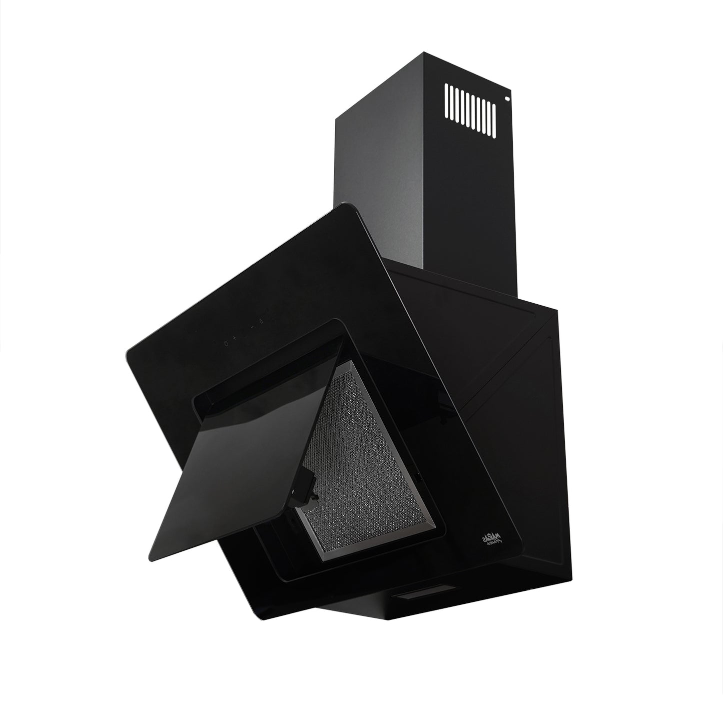 CAMPANA VIDRIO NEGRO CONTROL BOTON 60CM