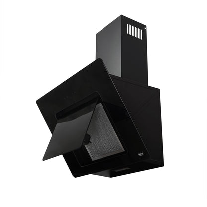CAMPANA VIDRIO NEGRO CONTROL BOTON 60CM