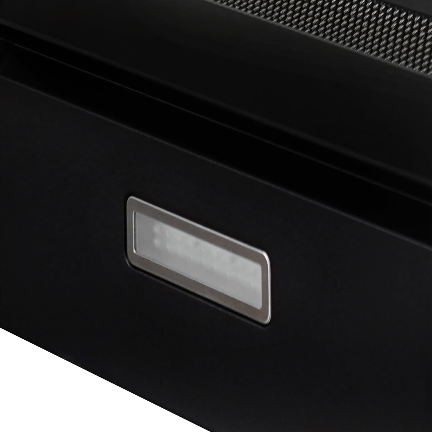 CAMPANA VIDRIO NEGRO CONTROL BOTON 60CM