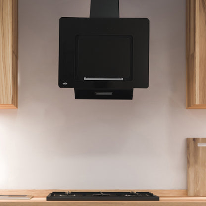 CAMPANA VIDRIO NEGRO CONTROL BOTON 60CM