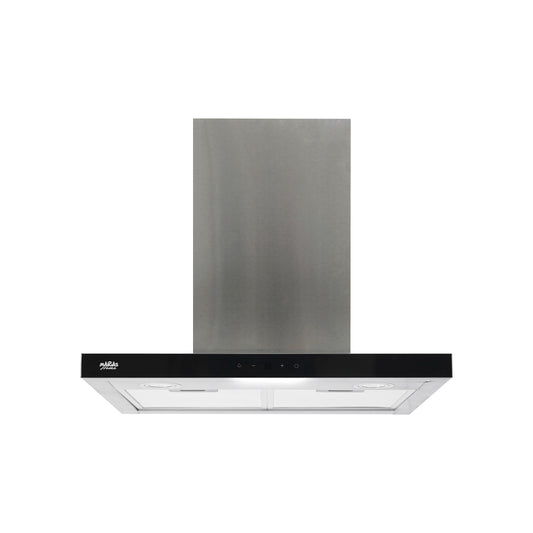 CAMPANA RECTANGULAR TOUCH FRENTE INOX 60CM