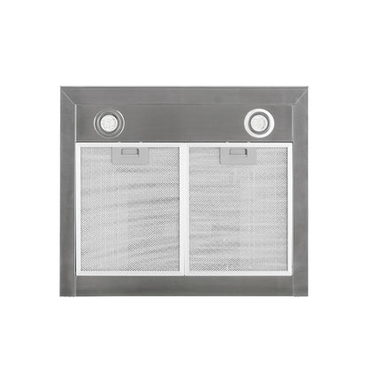 CAMPANA RECTANGULAR TOUCH FRENTE INOX 60CM