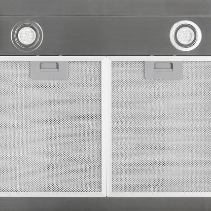 CAMPANA RECTANGULAR TOUCH FRENTE INOX 60CM