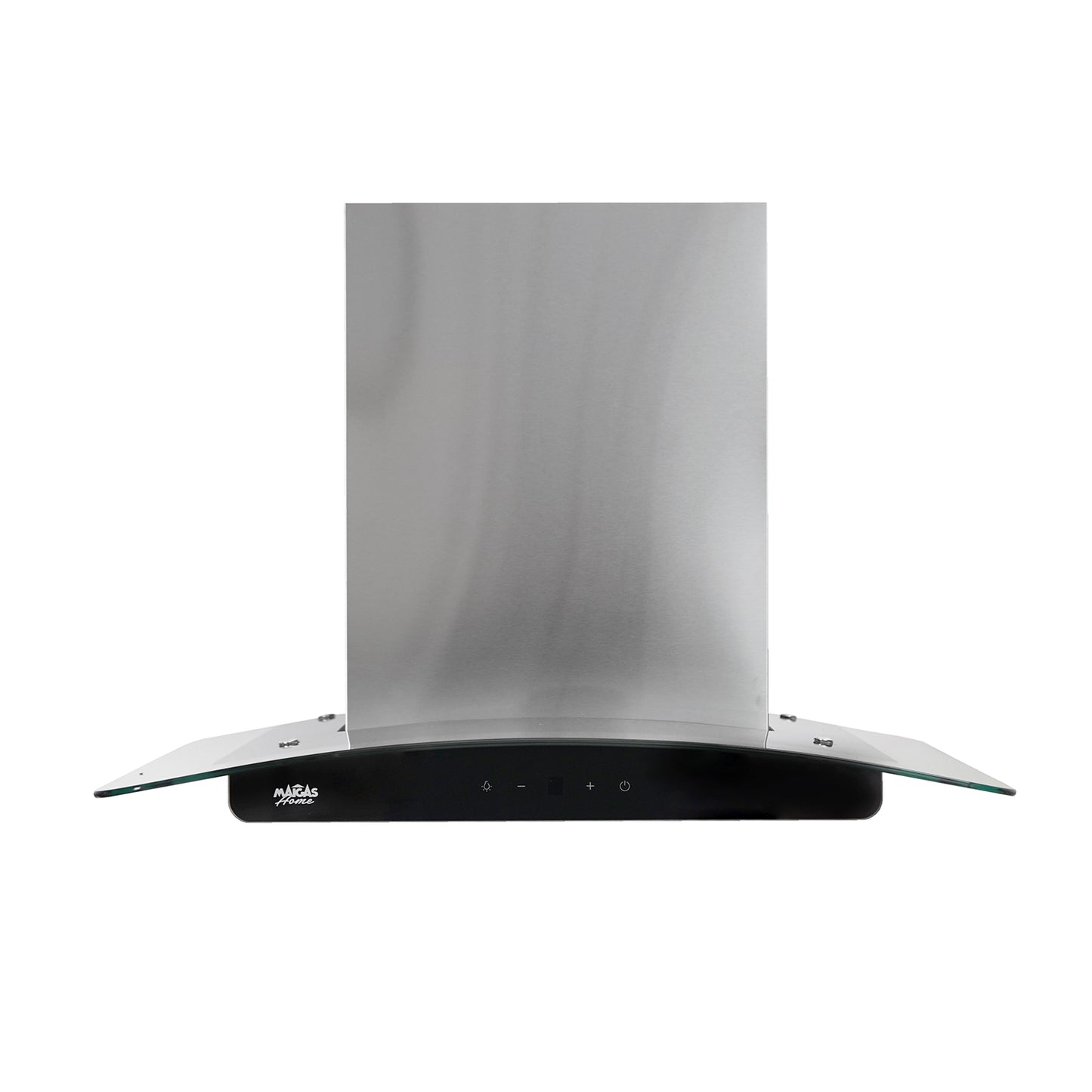 CAMPANA INOX + VIDRIO CURVO TOUCH
