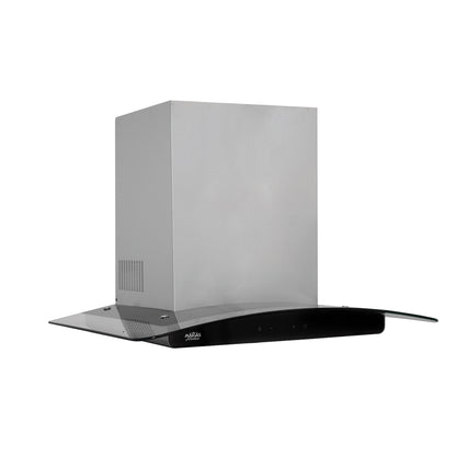 CAMPANA INOX + VIDRIO CURVO TOUCH