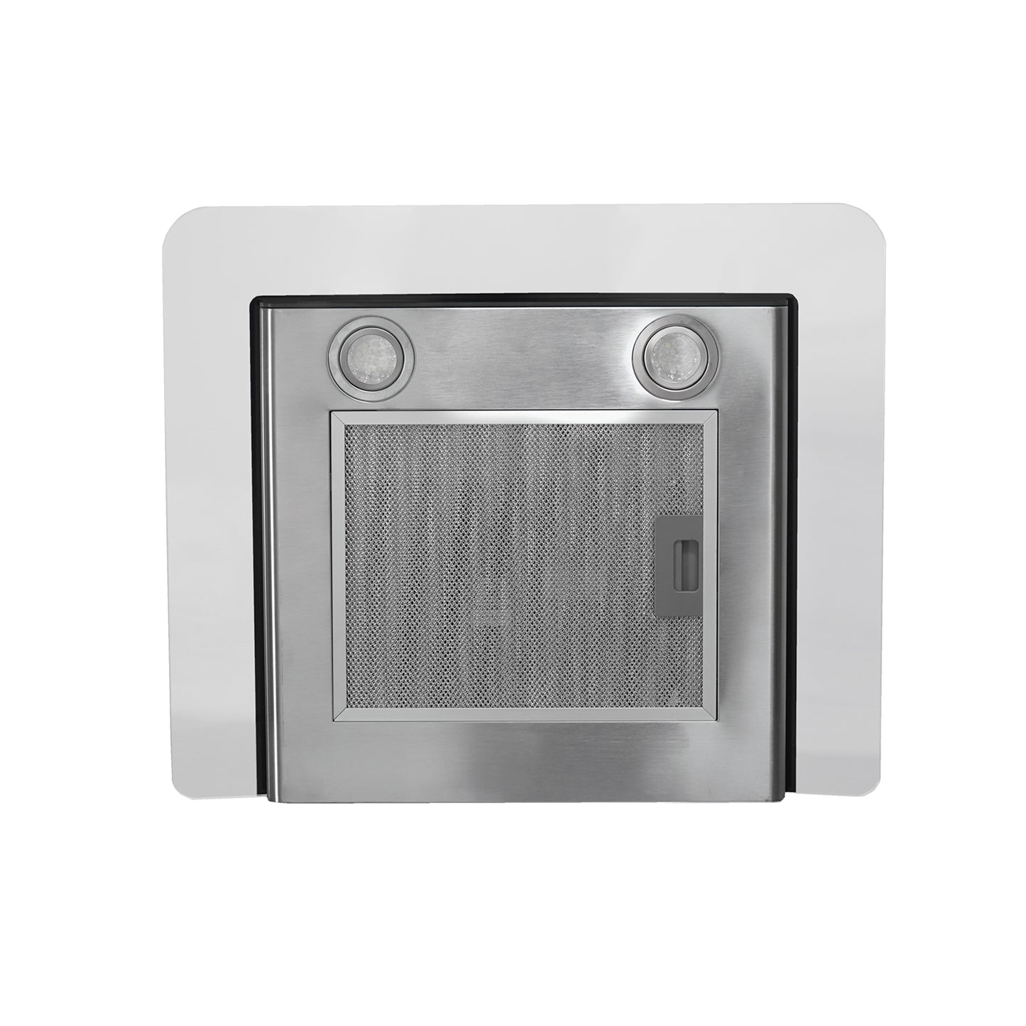 CAMPANA INOX + VIDRIO CURVO TOUCH