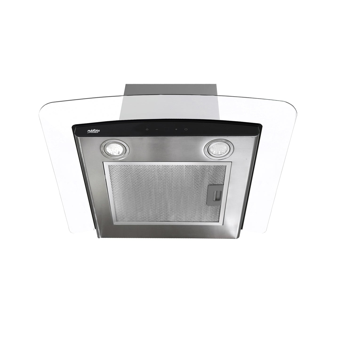 CAMPANA INOX + VIDRIO CURVO TOUCH