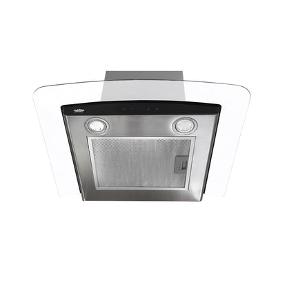 CAMPANA INOX + VIDRIO CURVO TOUCH