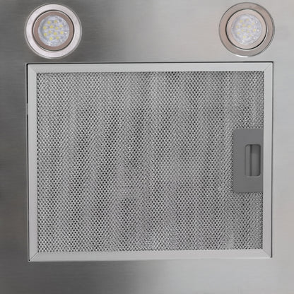 CAMPANA INOX + VIDRIO CURVO TOUCH