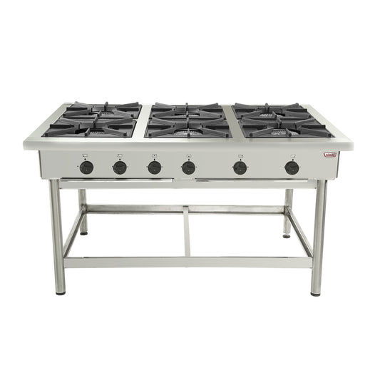 Anafe 6 parrillas 43x43 cm. GLP