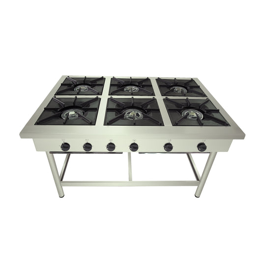 Anafe 6 parrillas 43x43 cm. GLP