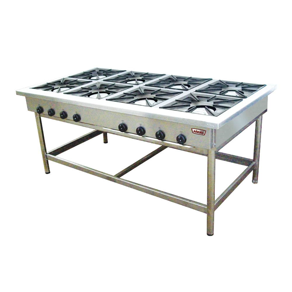Anafe 8 parrillas 43x43 cm. GLP