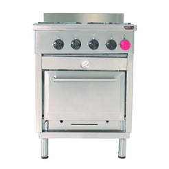 Cocina industrial 4 platos + Churrasquera + Horno "MAIGAS"