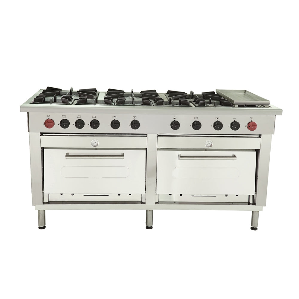 Cocina 8 Pl.+ 2 hornos +.Chq. GLP