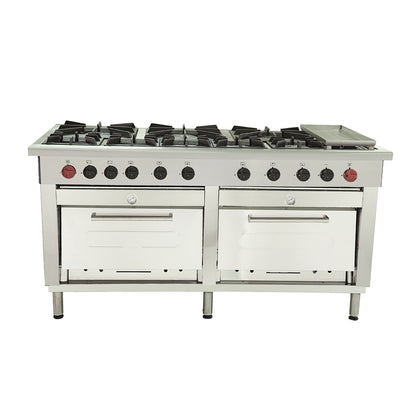 Cocina 8 Pl.+ 2 hornos +.Chq. GLP