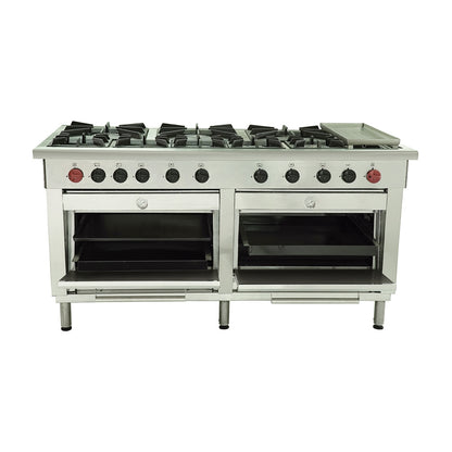 Cocina 8 Pl.+ 2 hornos +.Chq. GLP