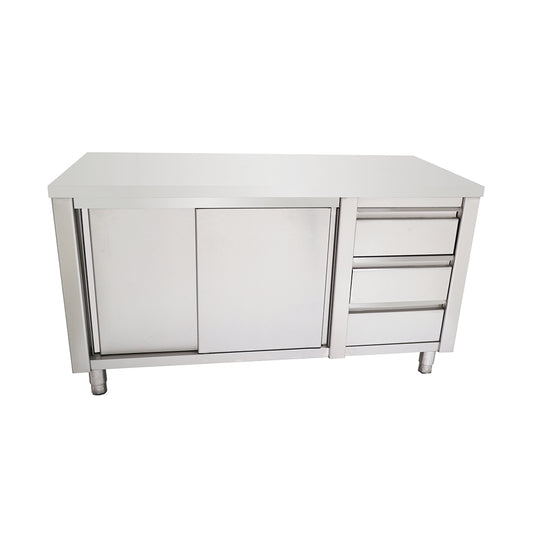 Meson cerr. 3 cajones 1500x600x850mm