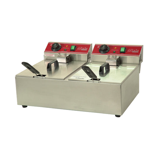 Freidora eléctrica 2 depósitos 12 Lts