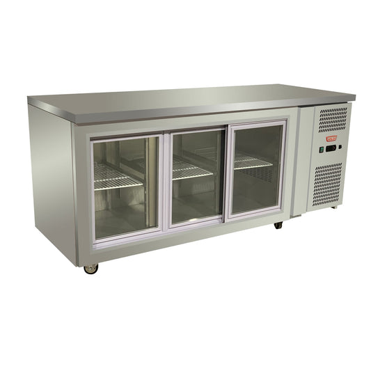 MESON BAJO REFRIGERADO 3 P. VIDRO / CORR.