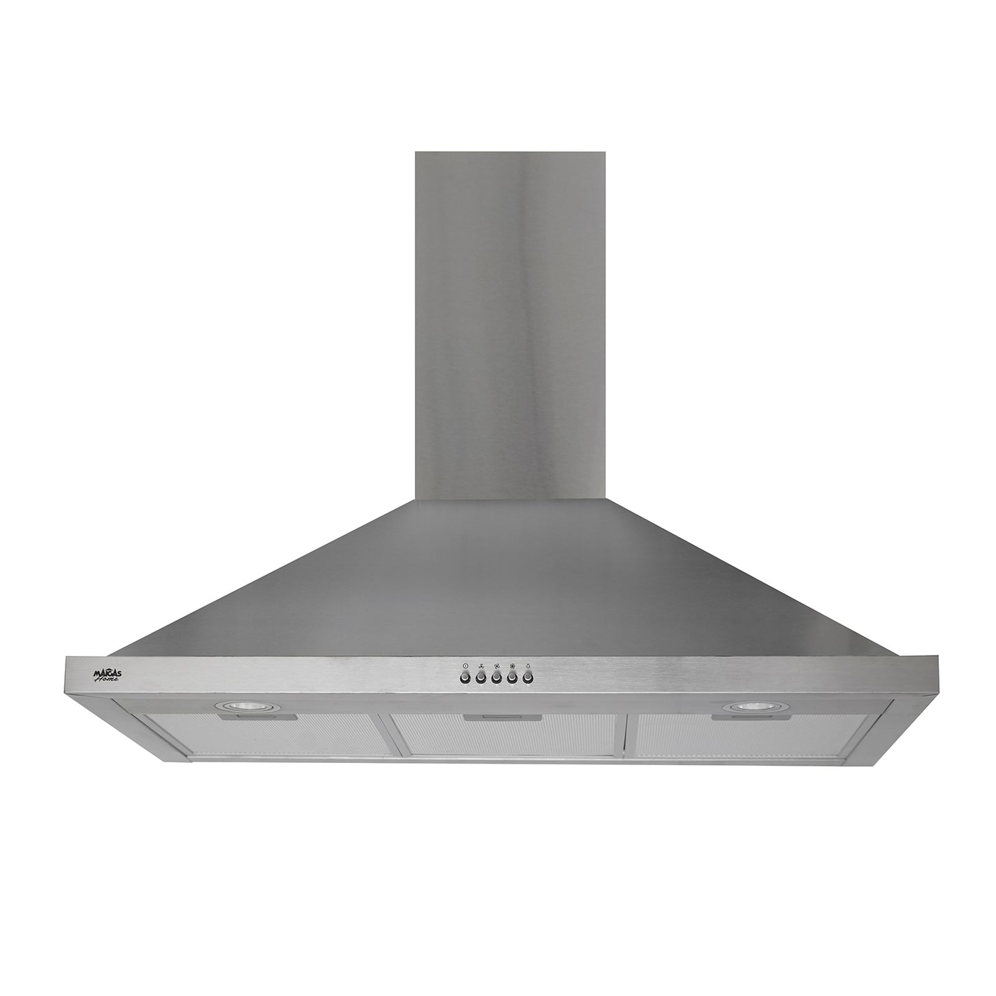 CAMPANA PIRAMIDAL INOX CONTROL BOTON 90CM