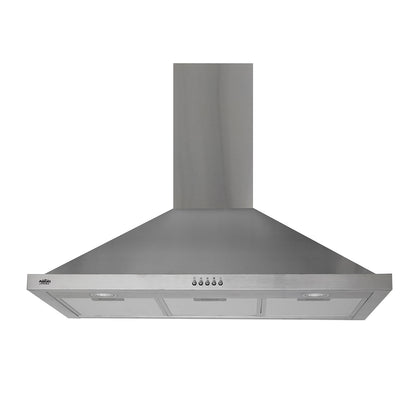 CAMPANA PIRAMIDAL INOX CONTROL BOTON 90CM