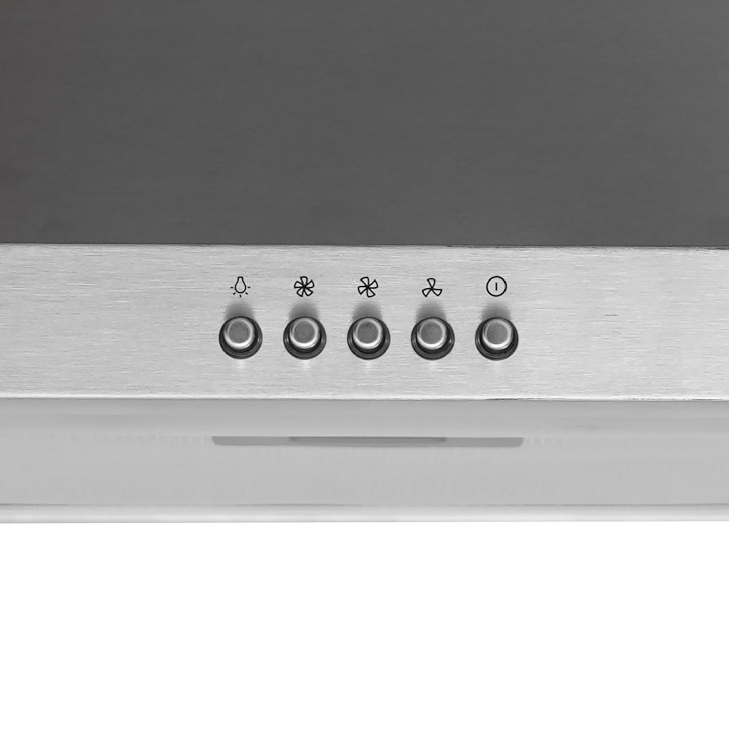 CAMPANA PIRAMIDAL INOX CONTROL BOTON 90CM