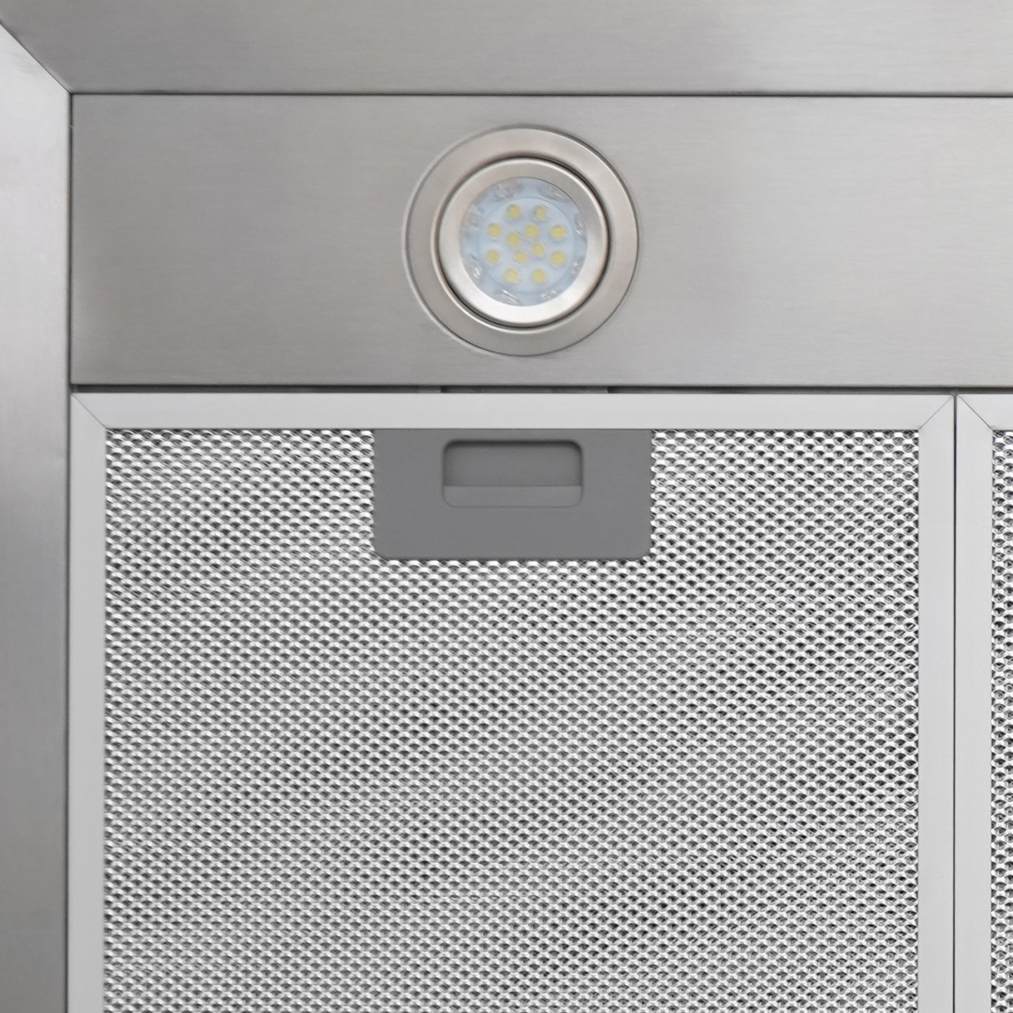 CAMPANA PIRAMIDAL INOX CONTROL BOTON 90CM